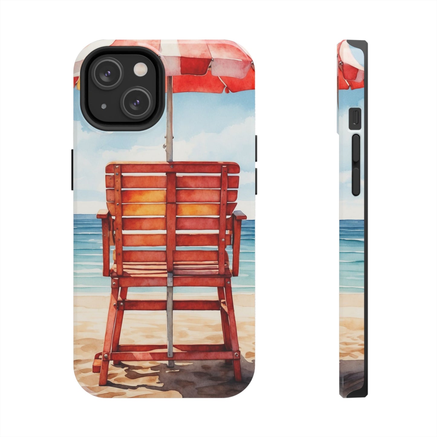 Beachfront Sunset Lounge iPhone Case – Rearview Edition