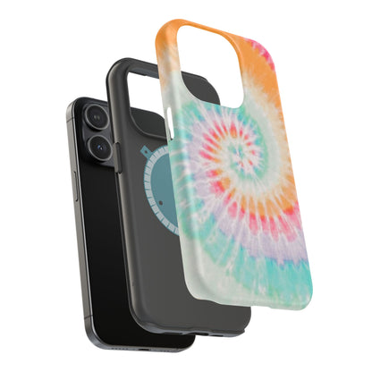 Pastel Tie-Dye MagSafe iPhone Case – Soft Colors & Magnetic Functionality