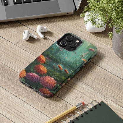 Enchanted Forest Dragonflies & Blossoms – iPhone Series Case