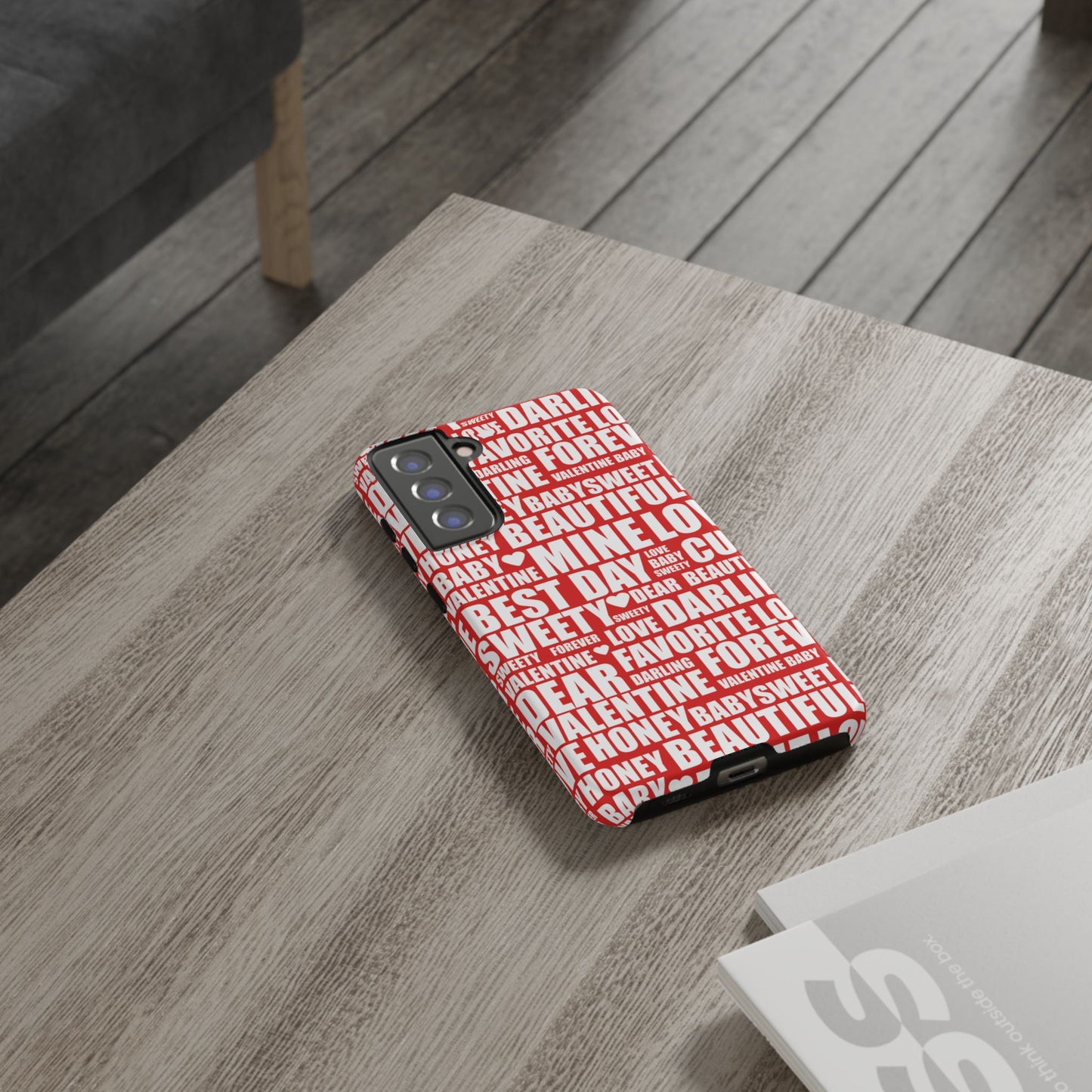 Valentine's Love Typography Samsung Galaxy Case