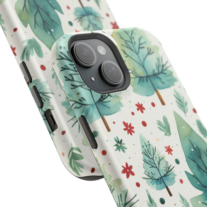 Watercolor Winter Forest - MagSafe iPhone Series Case