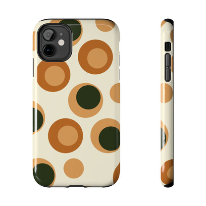 Retro Earthy Circles - iPhone Case