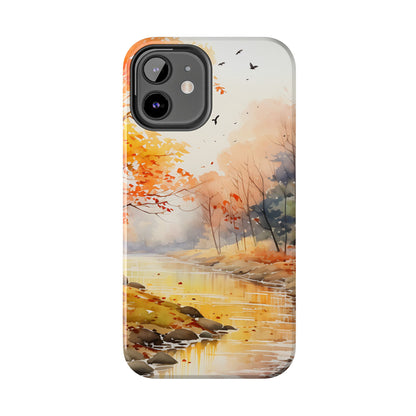 Autumn River Serenity – iPhone Case