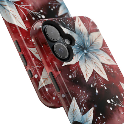 Winter Bloom Poinsettia – MagSafe iPhone Case