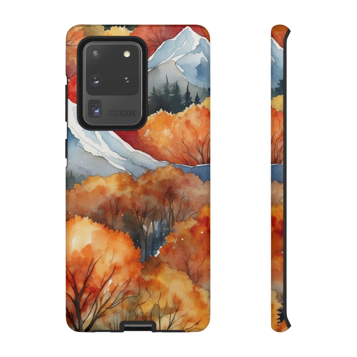 Autumn Mountain Forest Watercolor - Samsung Galaxy Case