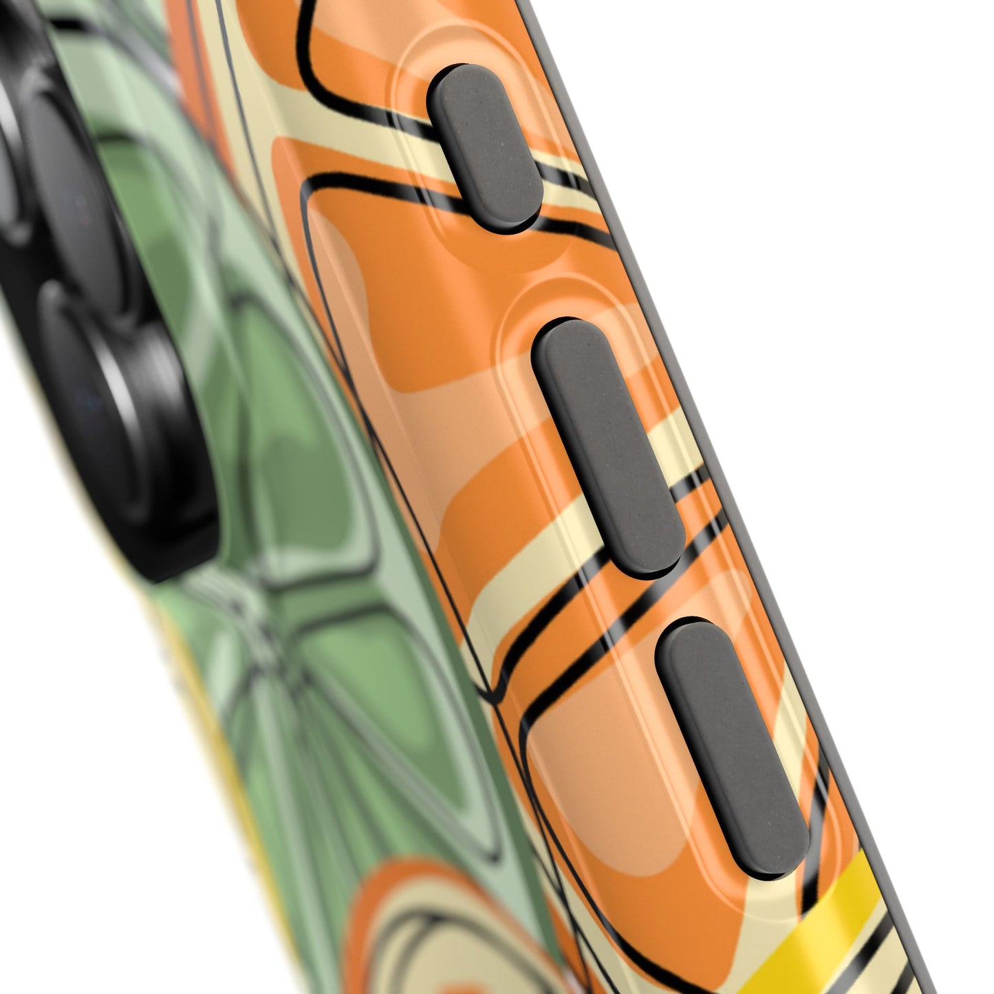 Citrus Zest Tough MagSafe iPhone Case – Bold Lime, Lemon, and Orange Design, Shockproof Protection