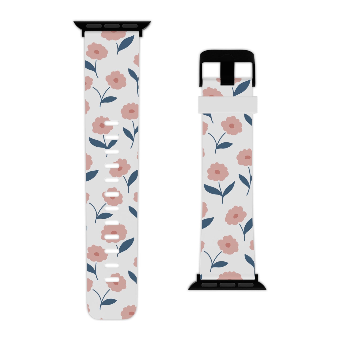 Playful Pink Floral Apple Watch Band