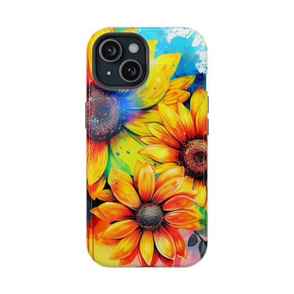 Vibrant Sunflower Splash - MagSafe iPhone Series Case