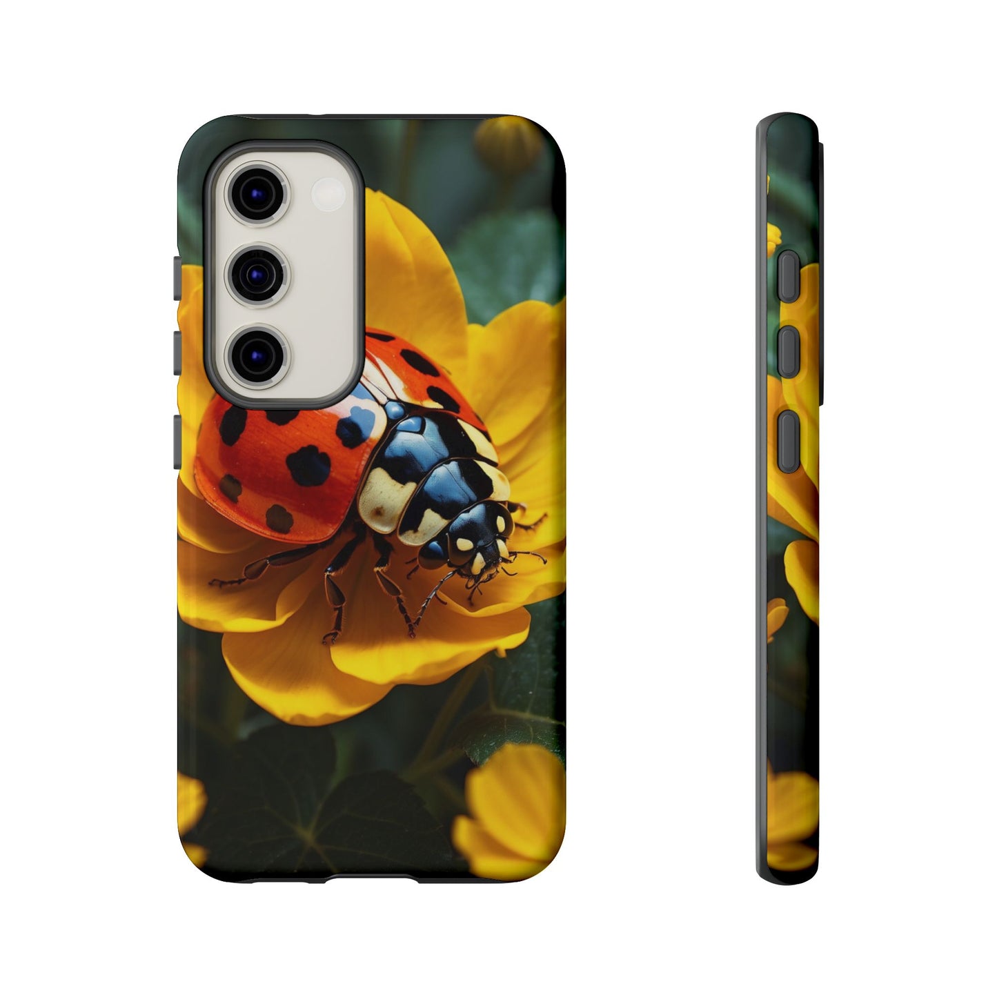 Golden Blooms & Ladybug Charm - Samsung Galaxy Case