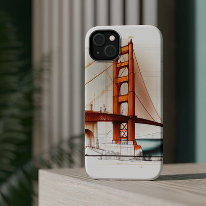 Golden Gate Bridge MagSafe iPhone Case - San Francisco Landmark