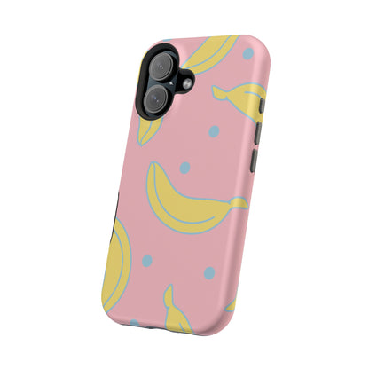 Pink Banana Pop MagSafe iPhone Case – Cute Pastel Design with Fun Retro Vibe