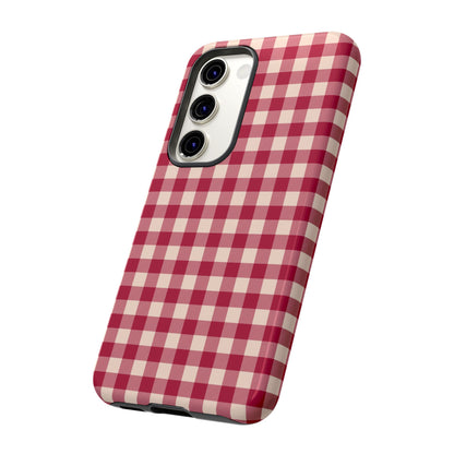 Vintage Red Gingham Check – Samsung Galaxy Case