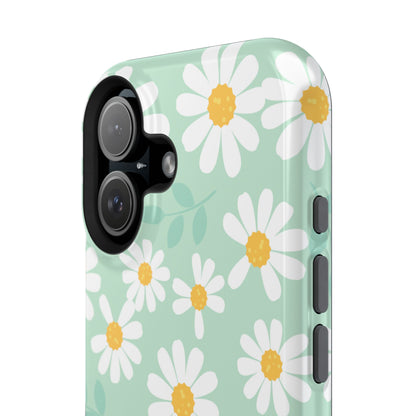 Charming Daisy Floral Tough MagSafe iPhone Case – Spring Pastel Design, Shockproof & Slim