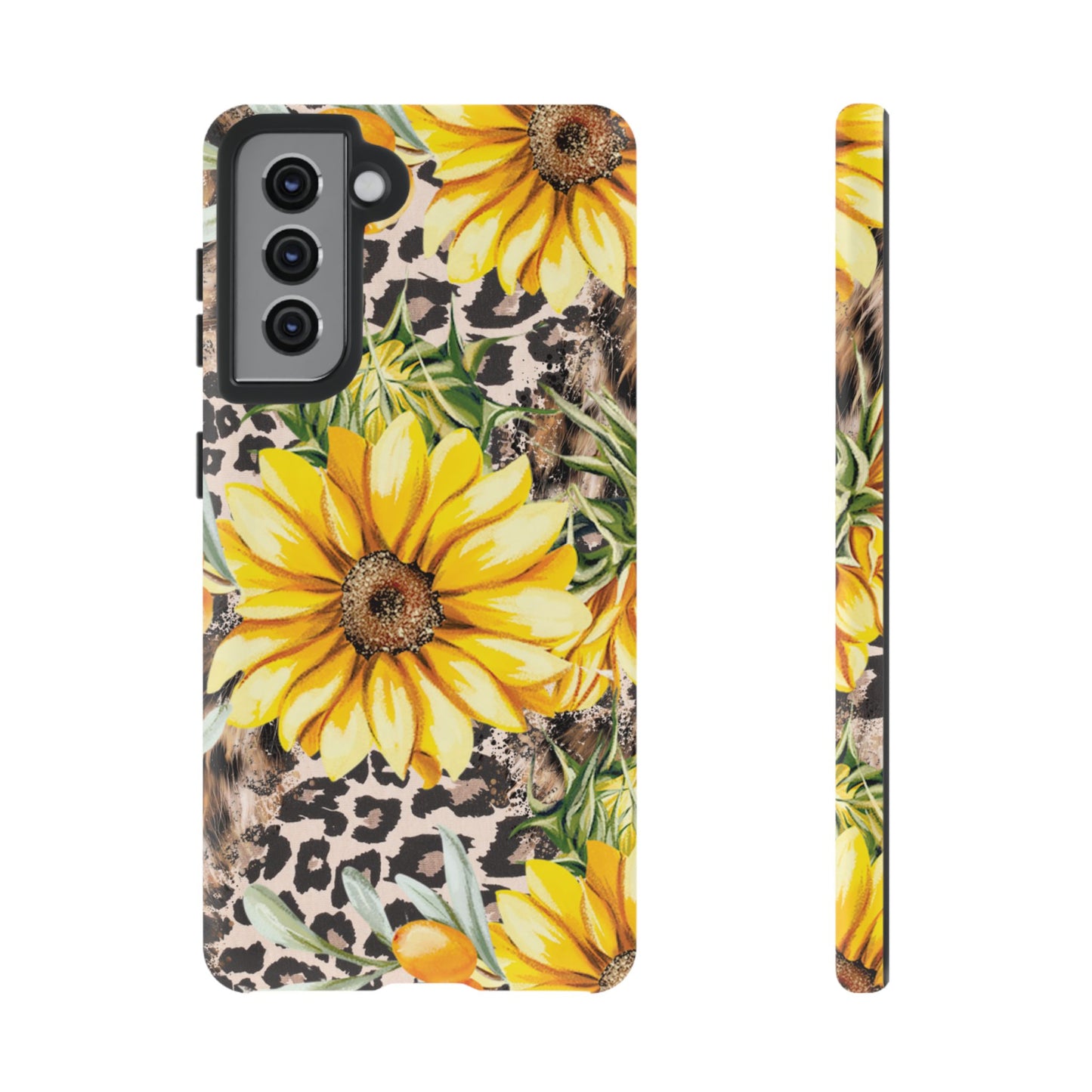 Leopard Sunflower Chic - Samsung Galaxy Series Case