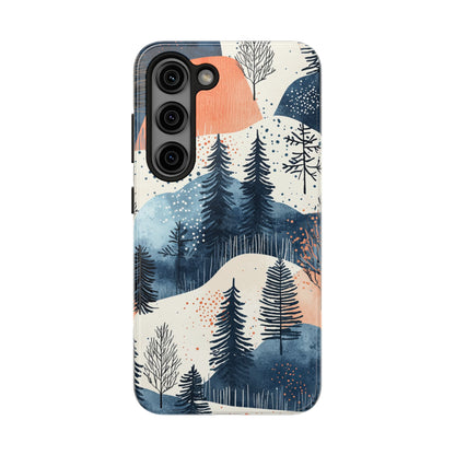 Winter Forest Samsung Galaxy Case | Watercolor Pine Trees