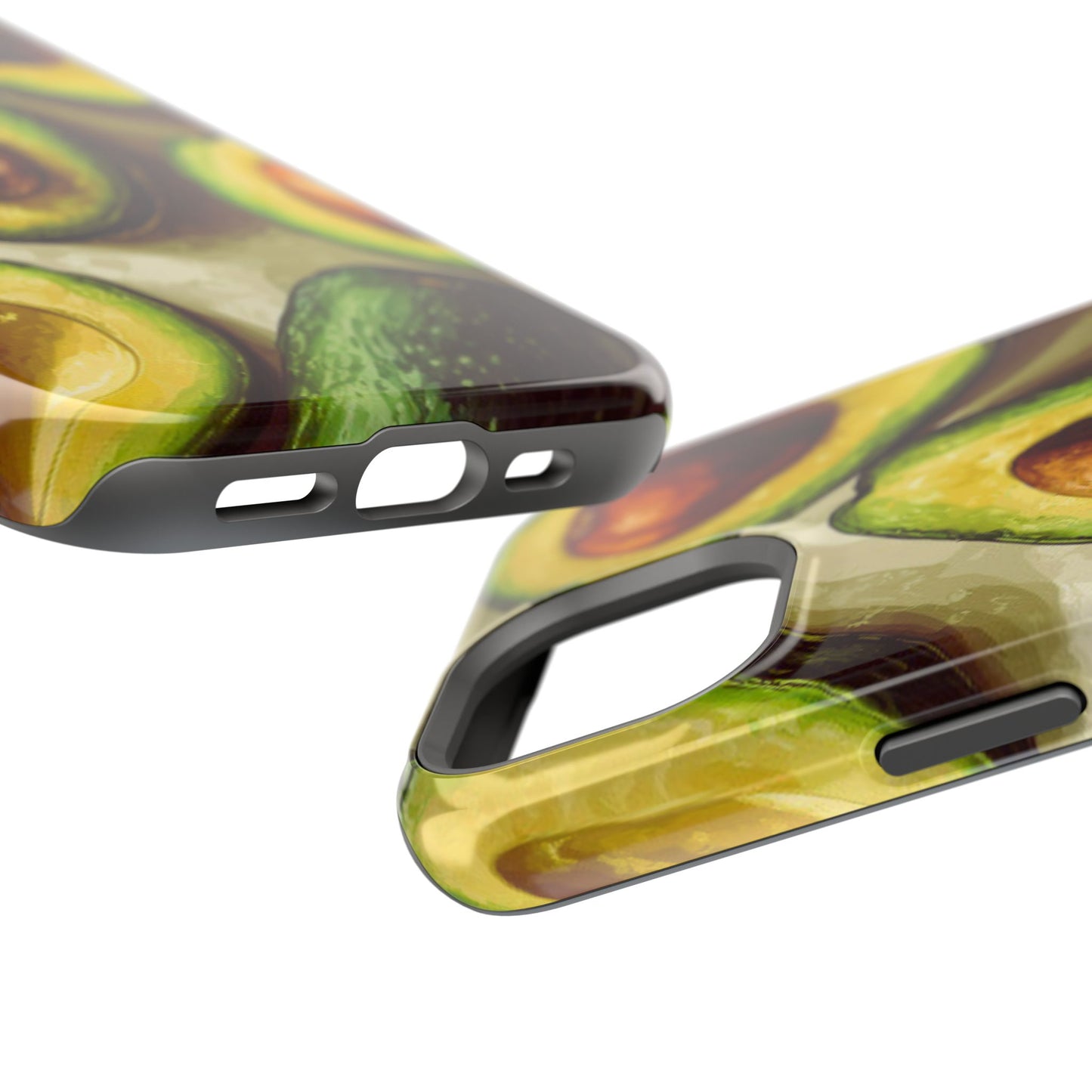 Realistic Avocado MagSafe iPhone Case – Detailed Green Fruit Design, Shockproof Protection