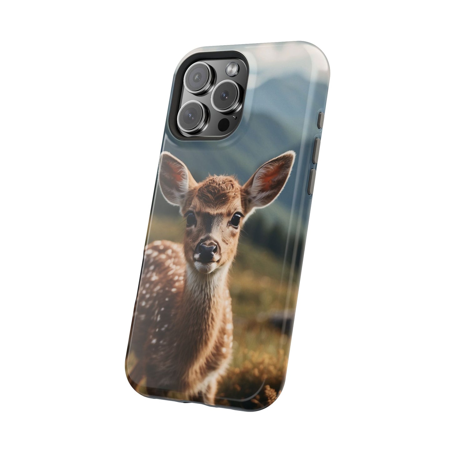 Gentle Fawn in Mountain Meadows MagSafe iPhone Case