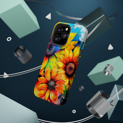 Vibrant Sunflower Splash - MagSafe iPhone Series Case