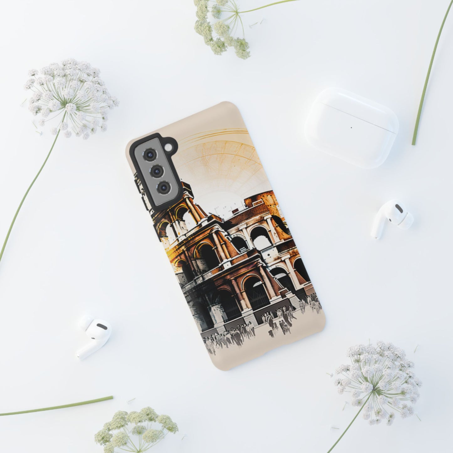 Rome Colosseum Samsung Galaxy Case - Historic Landmark Artwork with Italian Flair