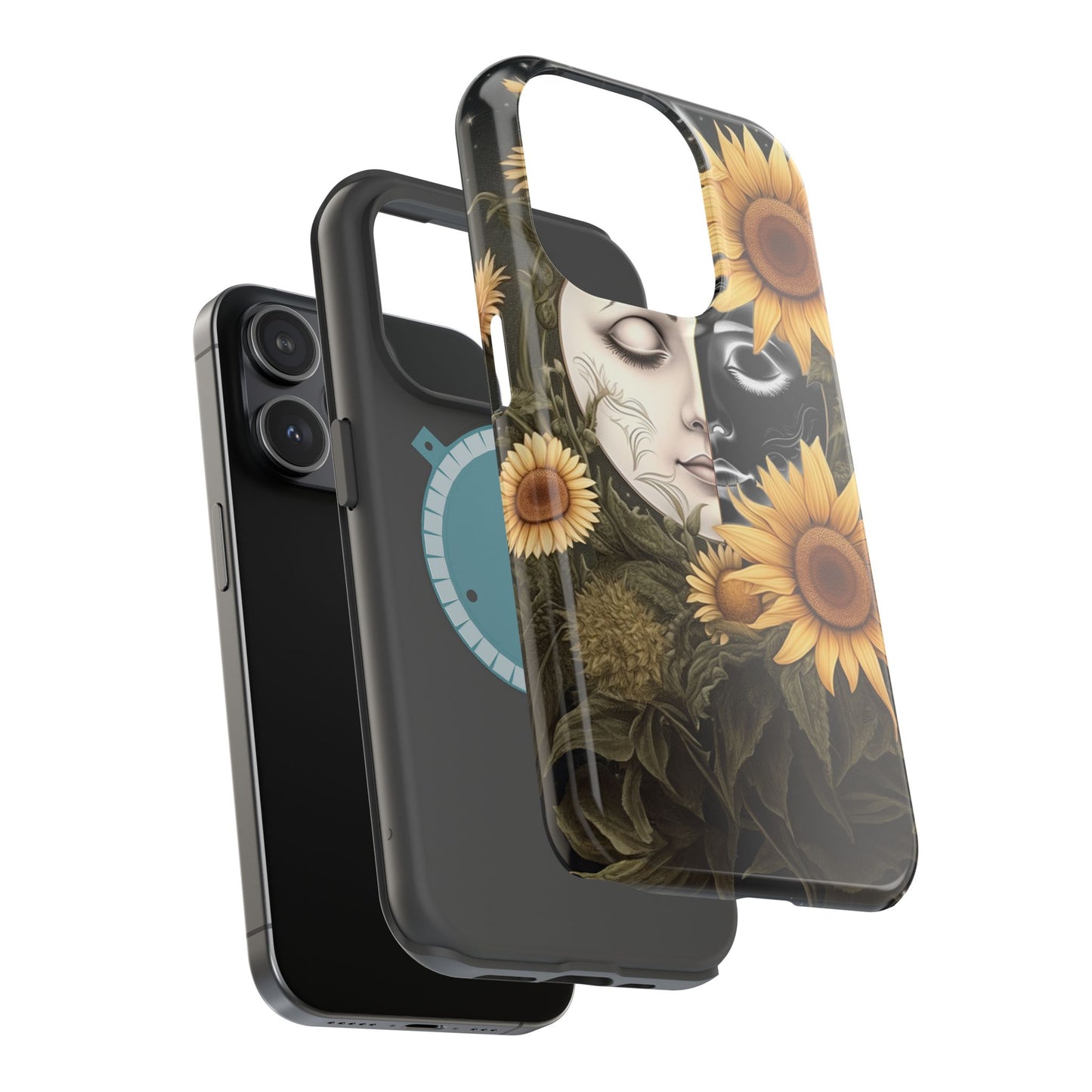 Sunflower Moon and Stars MagSafe Case – Ethereal Art