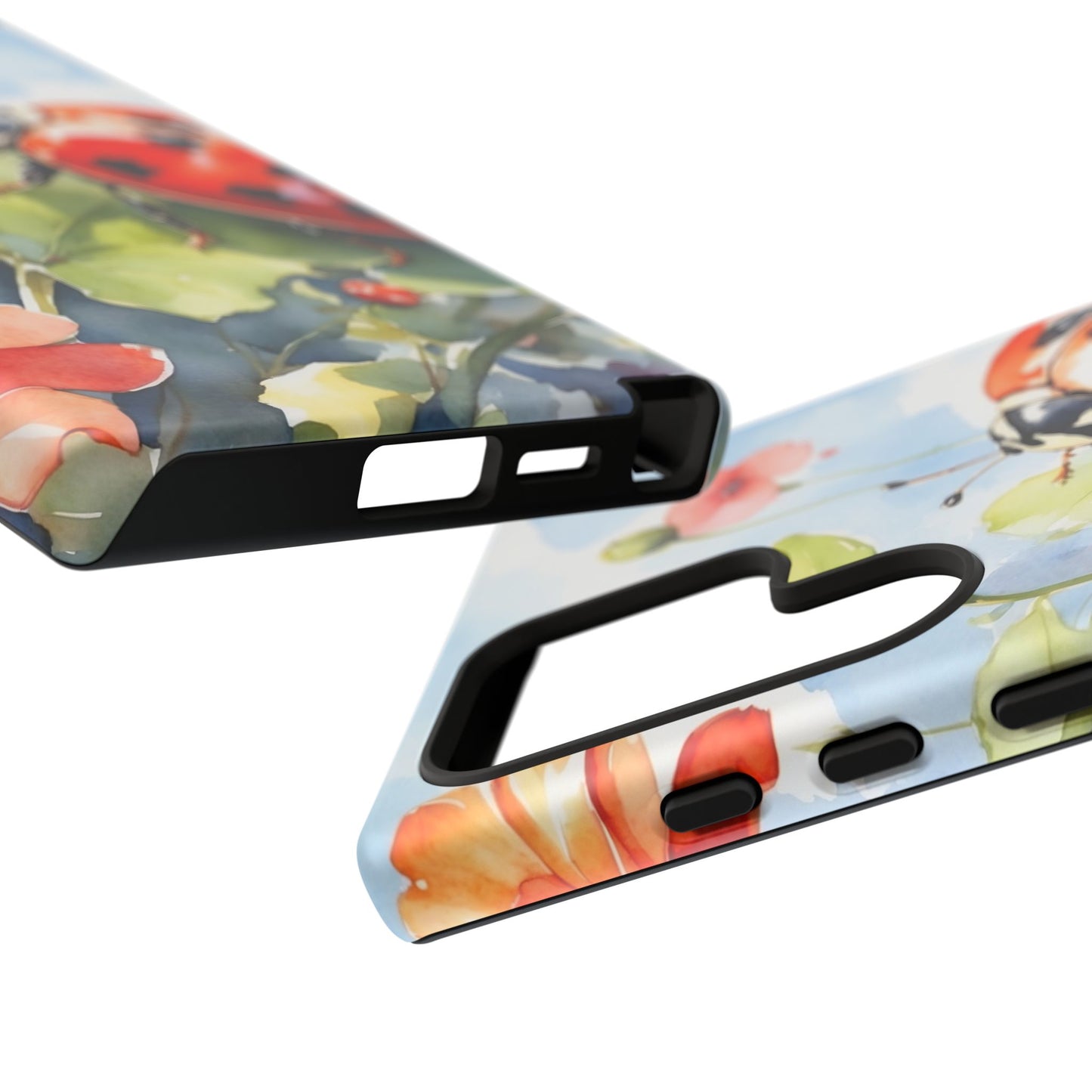 Watercolor Ladybug & Poppy Fields - Samsung Galaxy Case