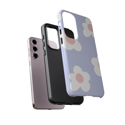 Retro Daisy Pastel Tough Samsung Galaxy Case – Durable Design with Soft Matte Finish