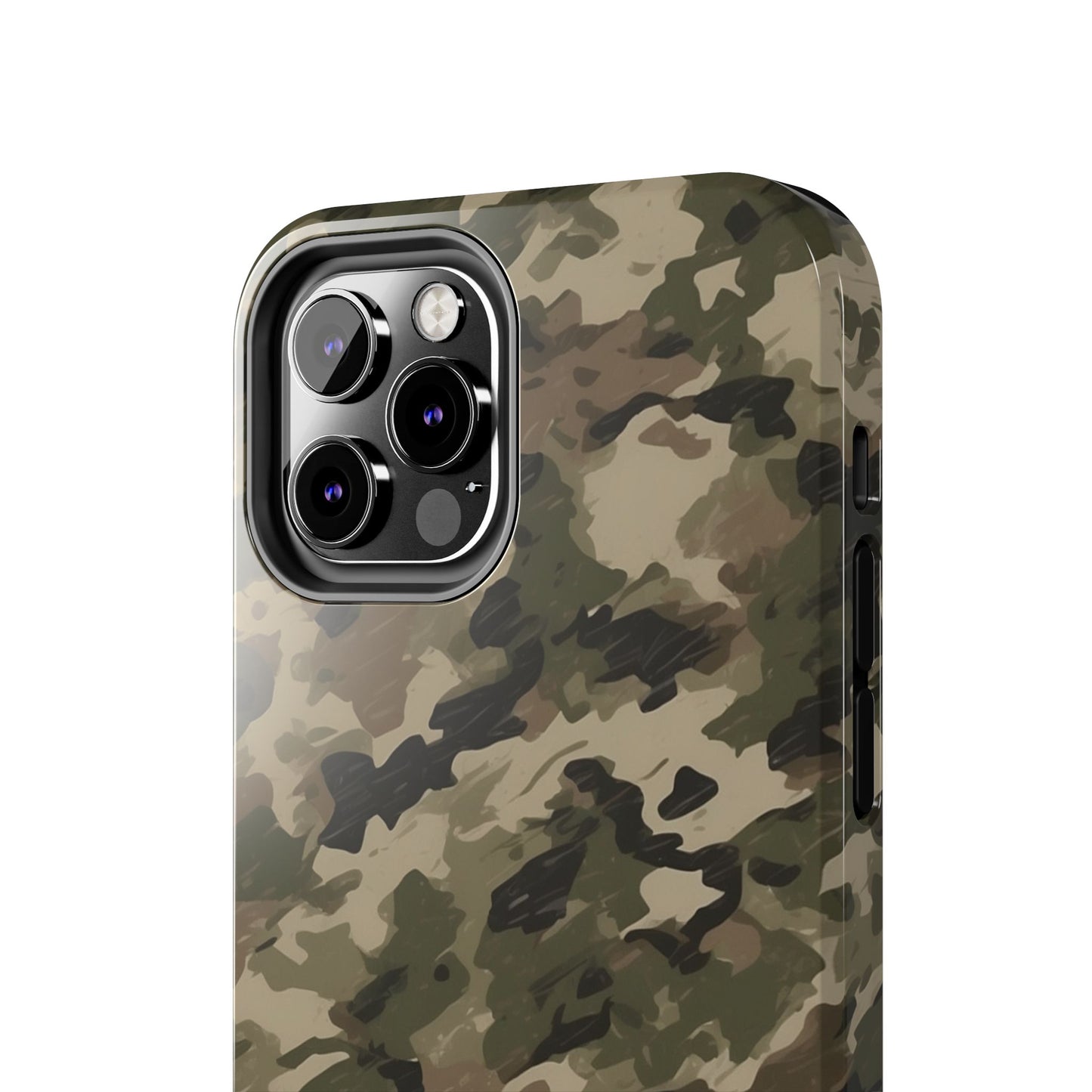 Classic Light Brown Camouflage – Durable iPhone Case with Timeless Design