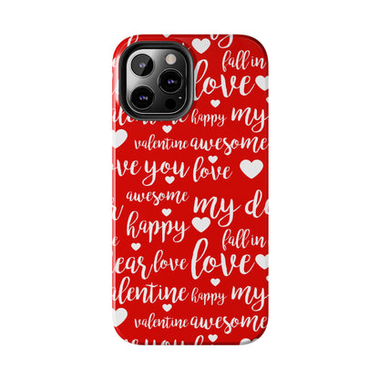 Valentine Words Pattern – iPhone Case