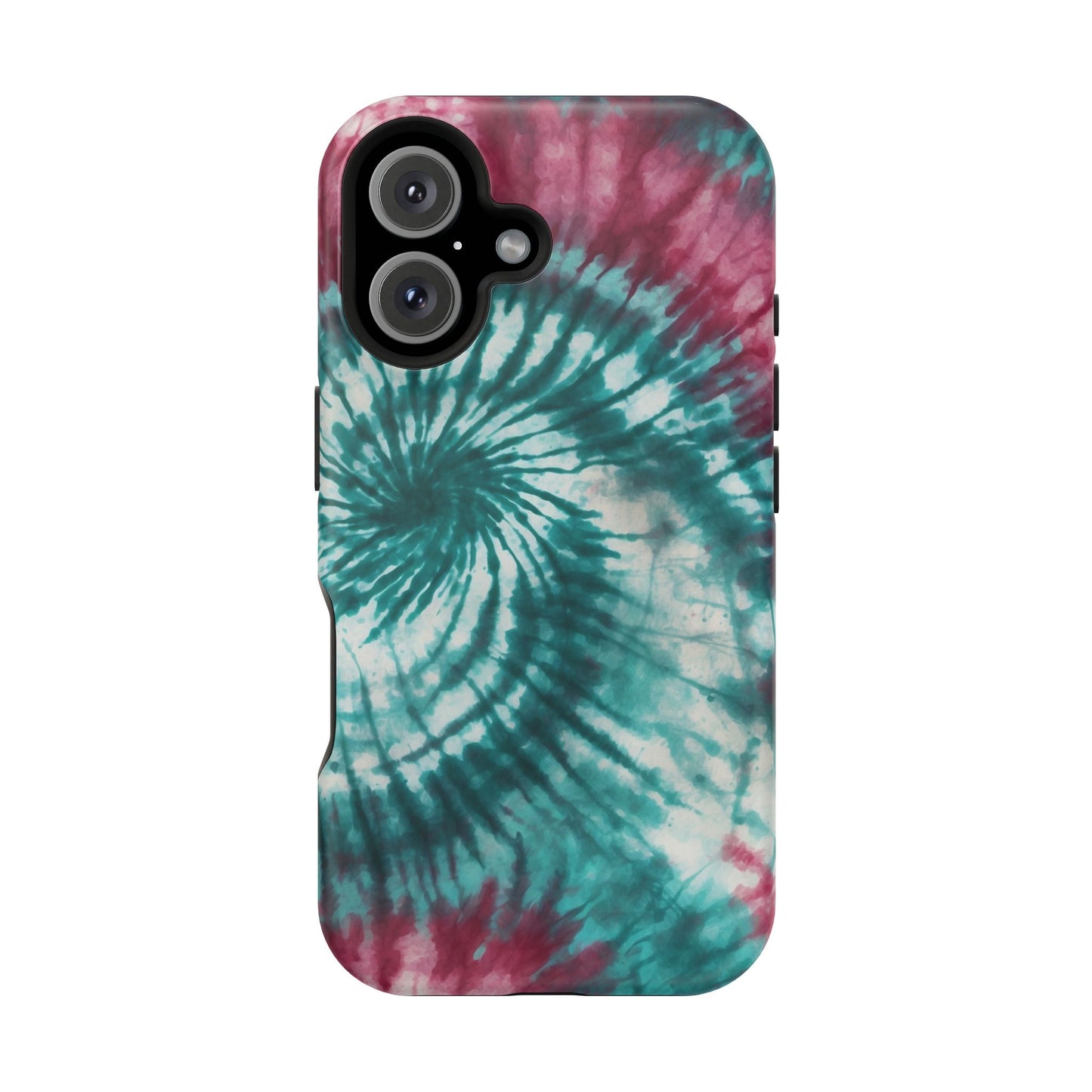 Teal and Pink Tie-Dye MagSafe Case – Stylish and Functional