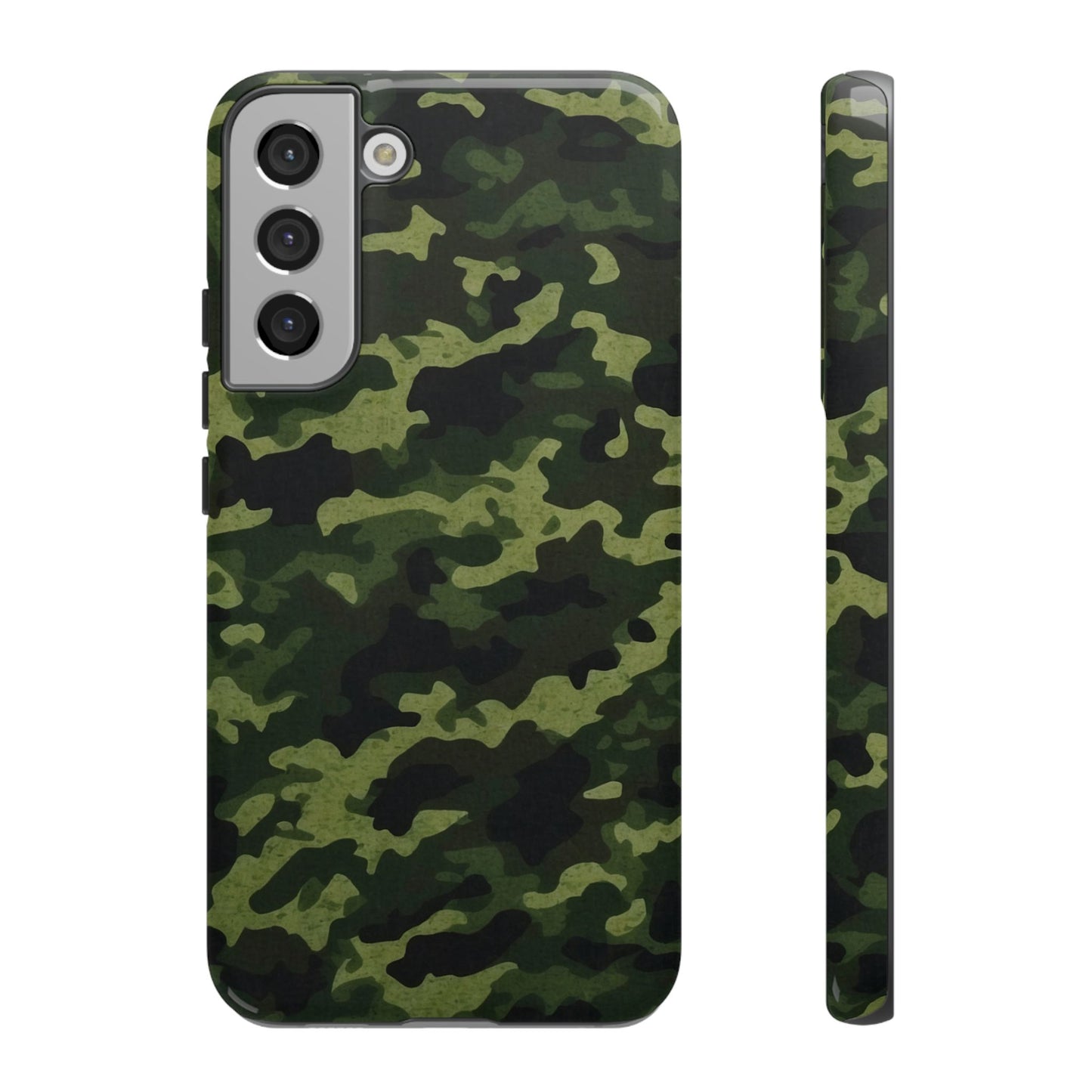 Dark Green Camouflage – Samsung Galaxy Case, Durable and Stylish