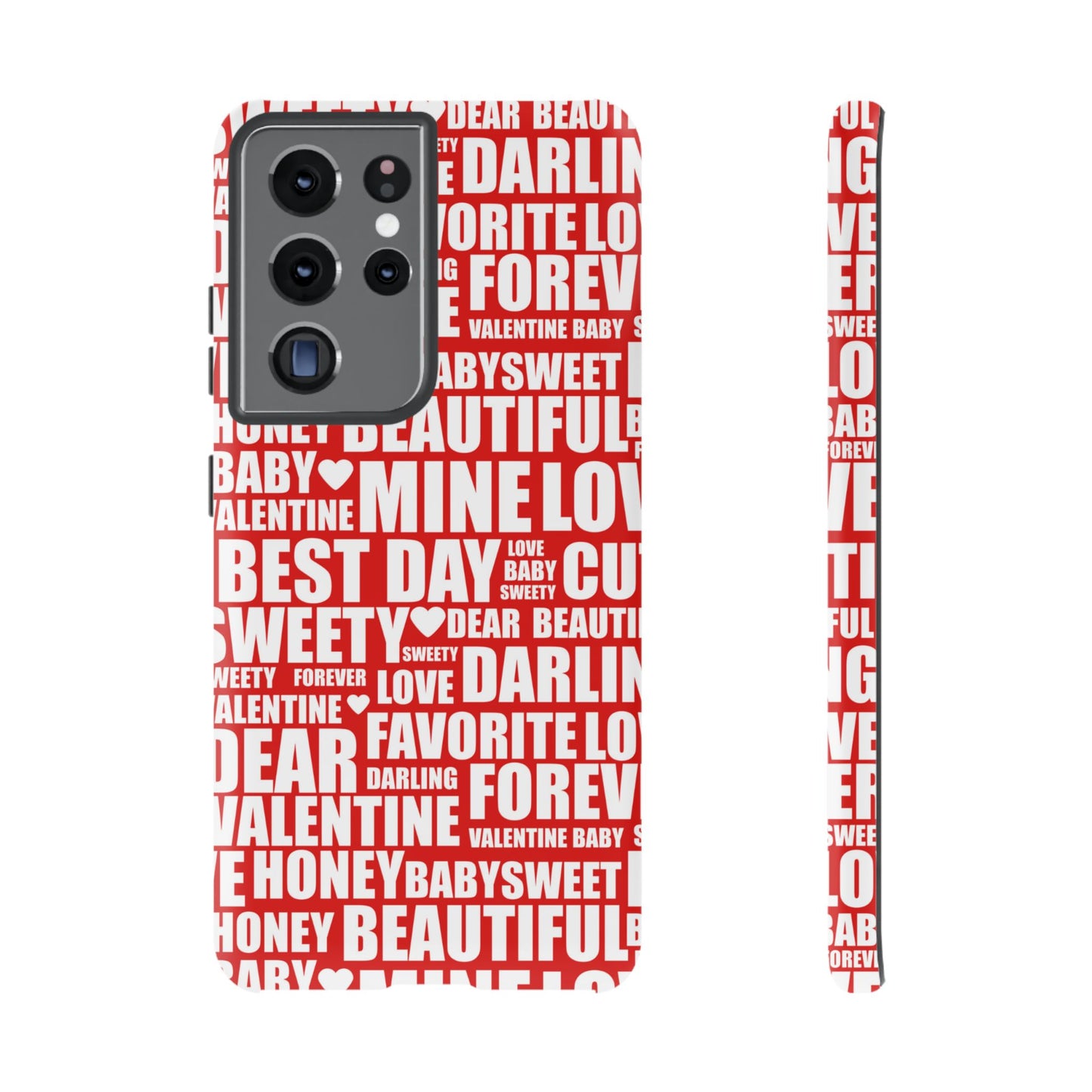 Valentine's Love Typography Samsung Galaxy Case