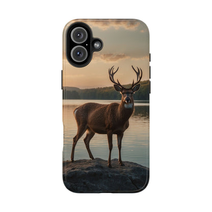 Majestic Stag at Sunset – iPhone Case