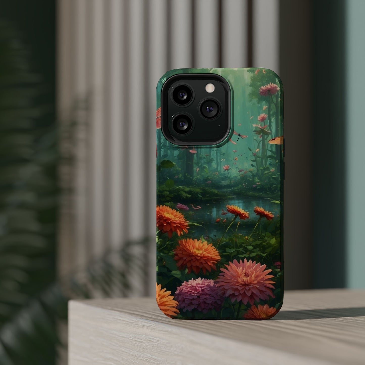 Enchanted Forest Dragonflies & Blossoms – MagSafe iPhone Series Case