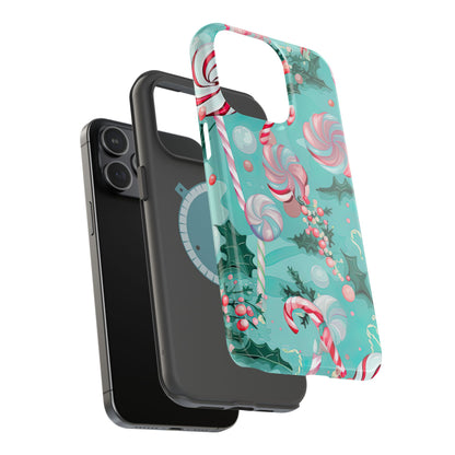 Candy Cane & Peppermint Holiday Delight – MagSafe iPhone Series Case