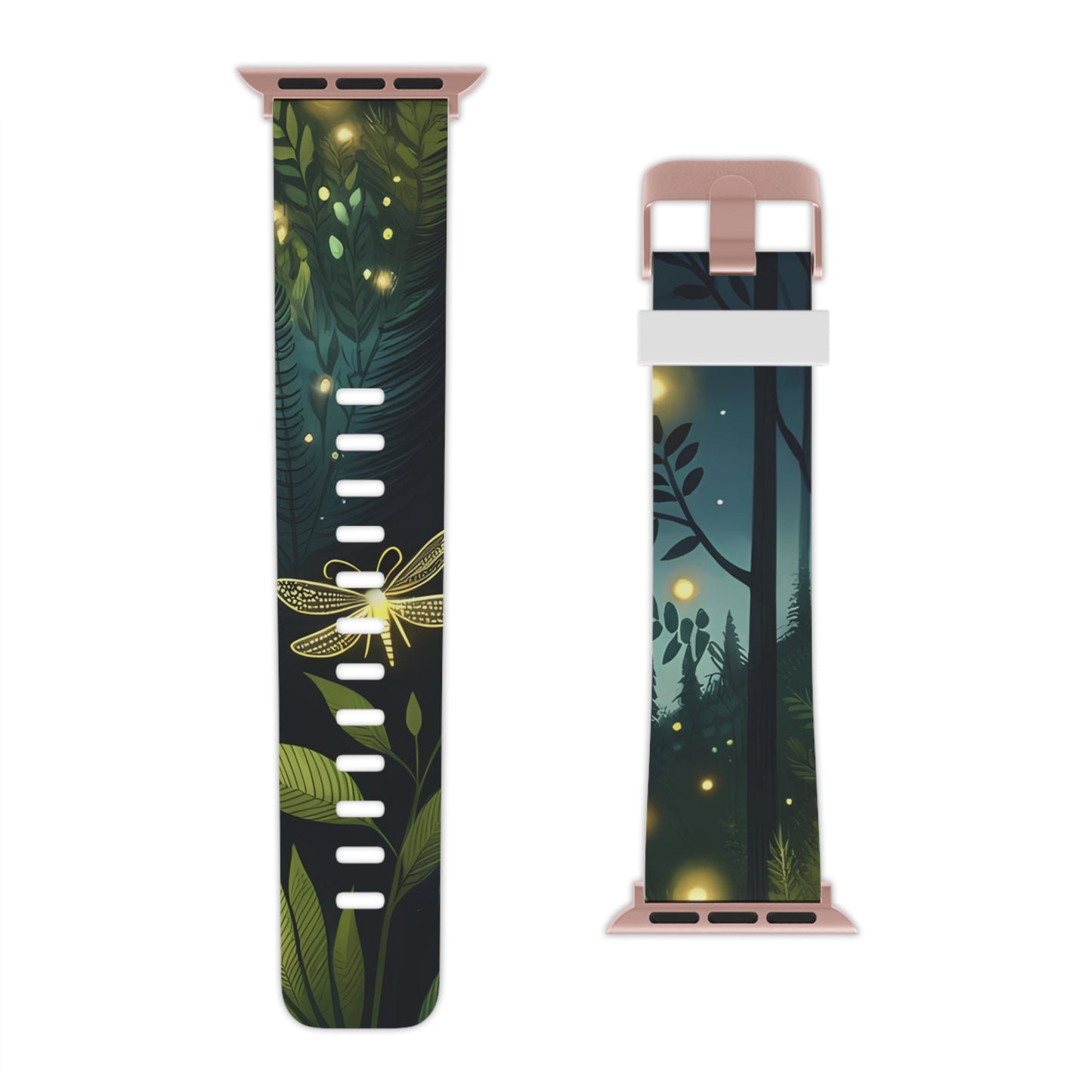 Firefly Midnight Mountain Frenzy Apple Watch Band | Glowing Fireflies in the Forest