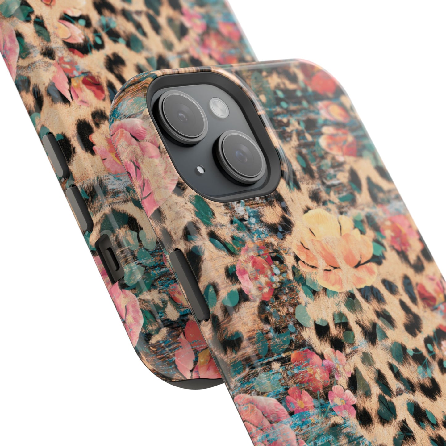 Rustic Floral Leopard - MagSafe iPhone Series Case