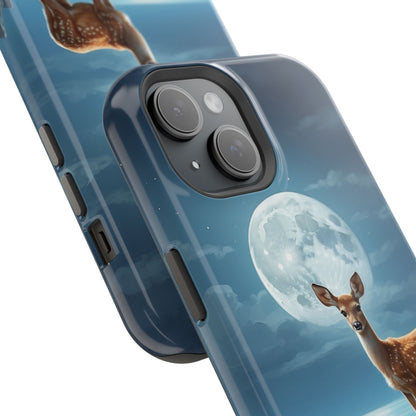 Enchanted Fawn Under the Moonlit Sky MagSafe iPhone Case