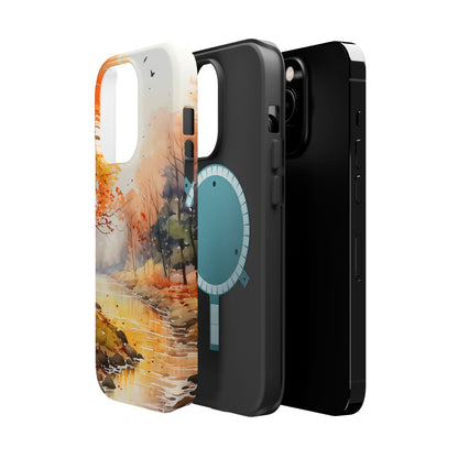 Autumn River Serenity – MagSafe iPhone Case