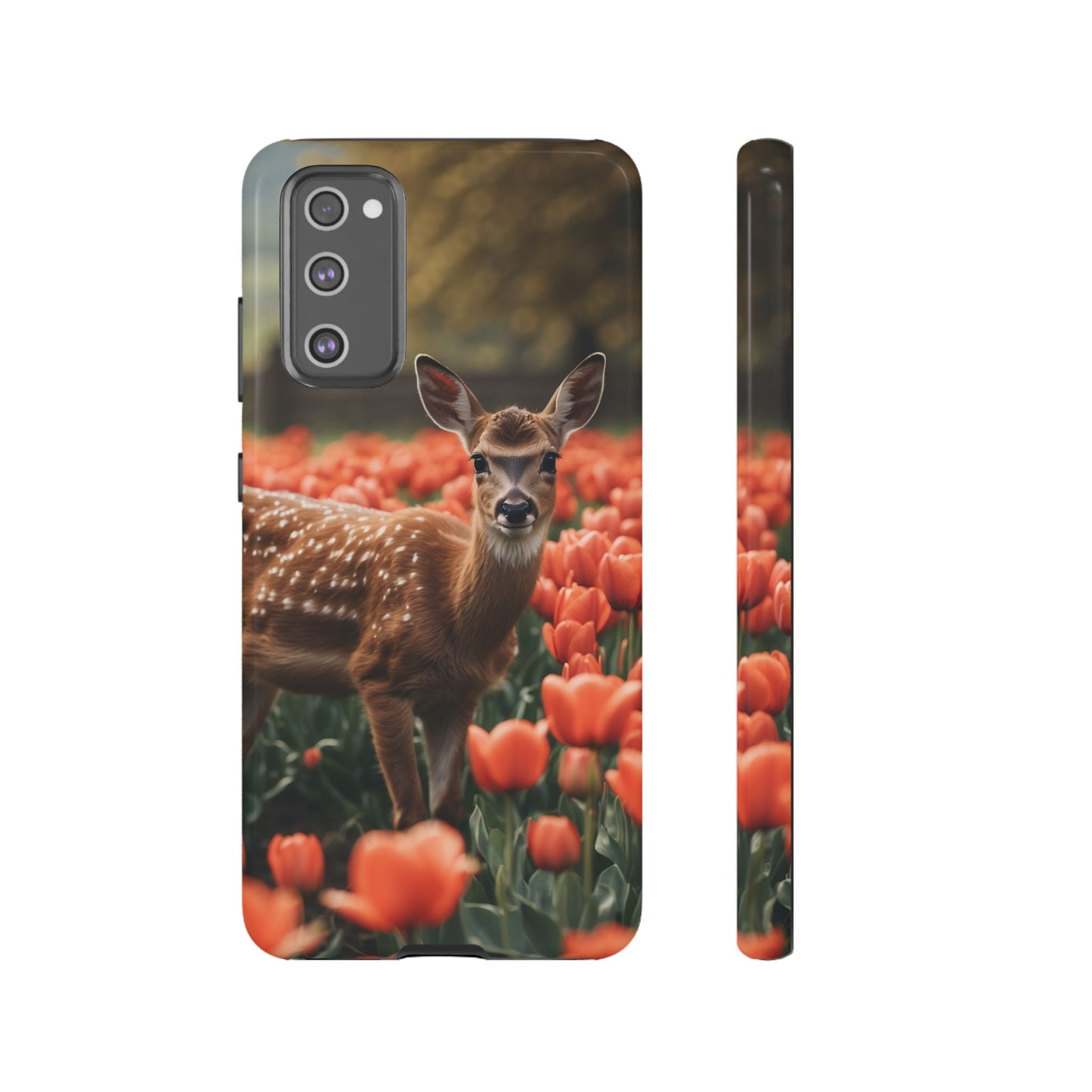 Fawn Among Tulips Samsung Galaxy Case