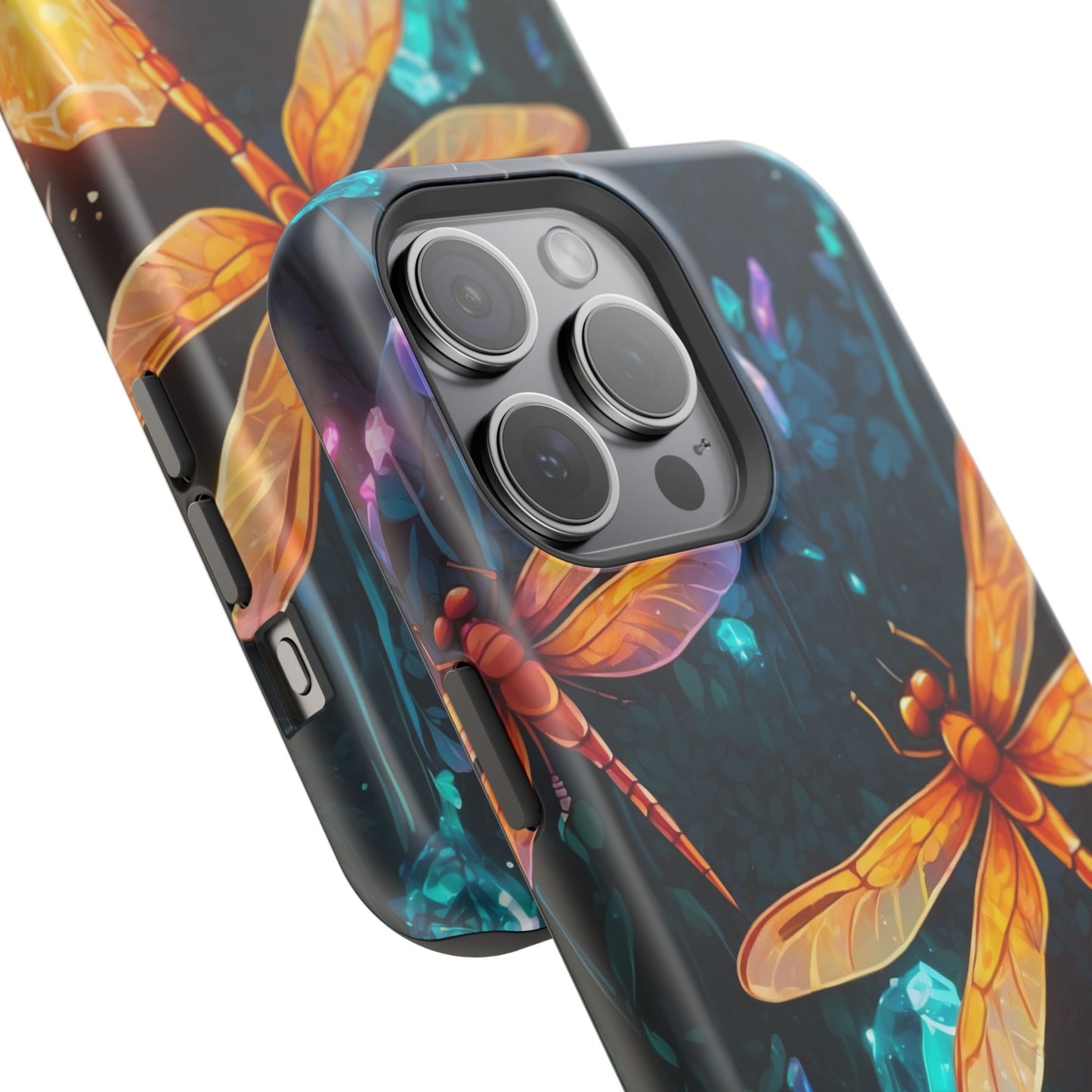 Mystical Dragonflies & Crystals – MagSafe iPhone Series Case