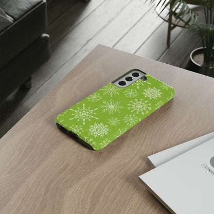 Green Snowflake Pattern – Samsung Galaxy Series Case