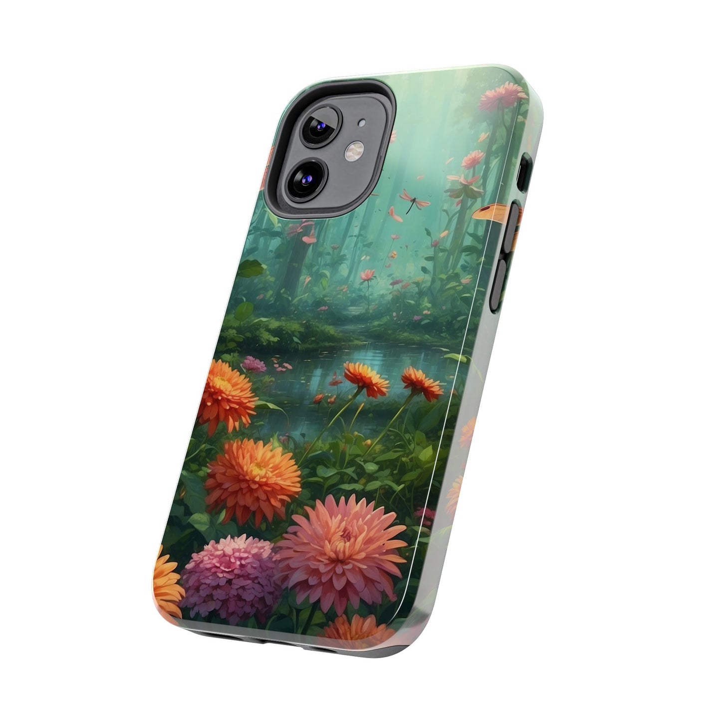 Enchanted Forest Dragonflies & Blossoms – iPhone Series Case