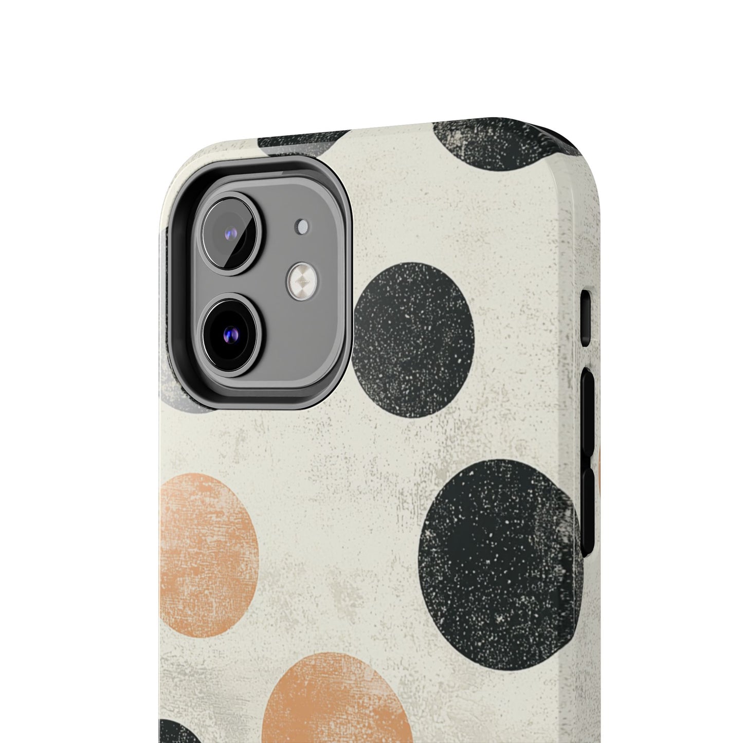 Vintage Polka Dot iPhone Case - Retro Abstract Protective Cover