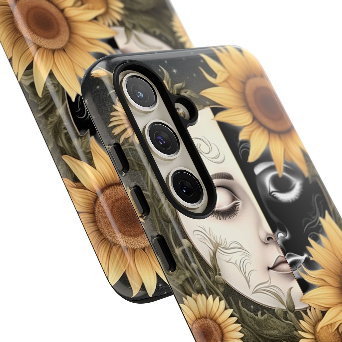 Sunflower Moon and Stars Samsung Galaxy Case – Ethereal Art Design