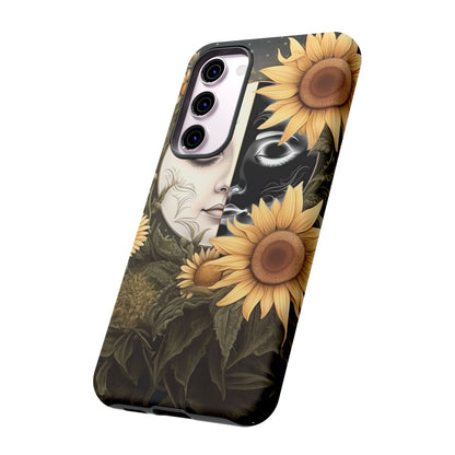 Sunflower Moon and Stars Samsung Galaxy Case – Ethereal Art Design