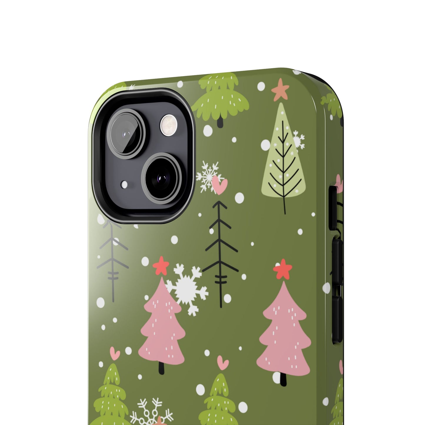 Whimsical Christmas Tree Pattern – iPhone Series Case