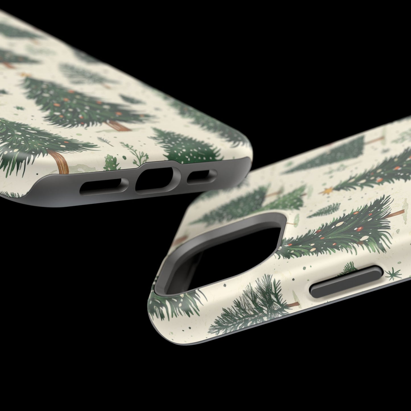 Festive Christmas Tree Forest Pattern – MagSafe iPhone Series Case