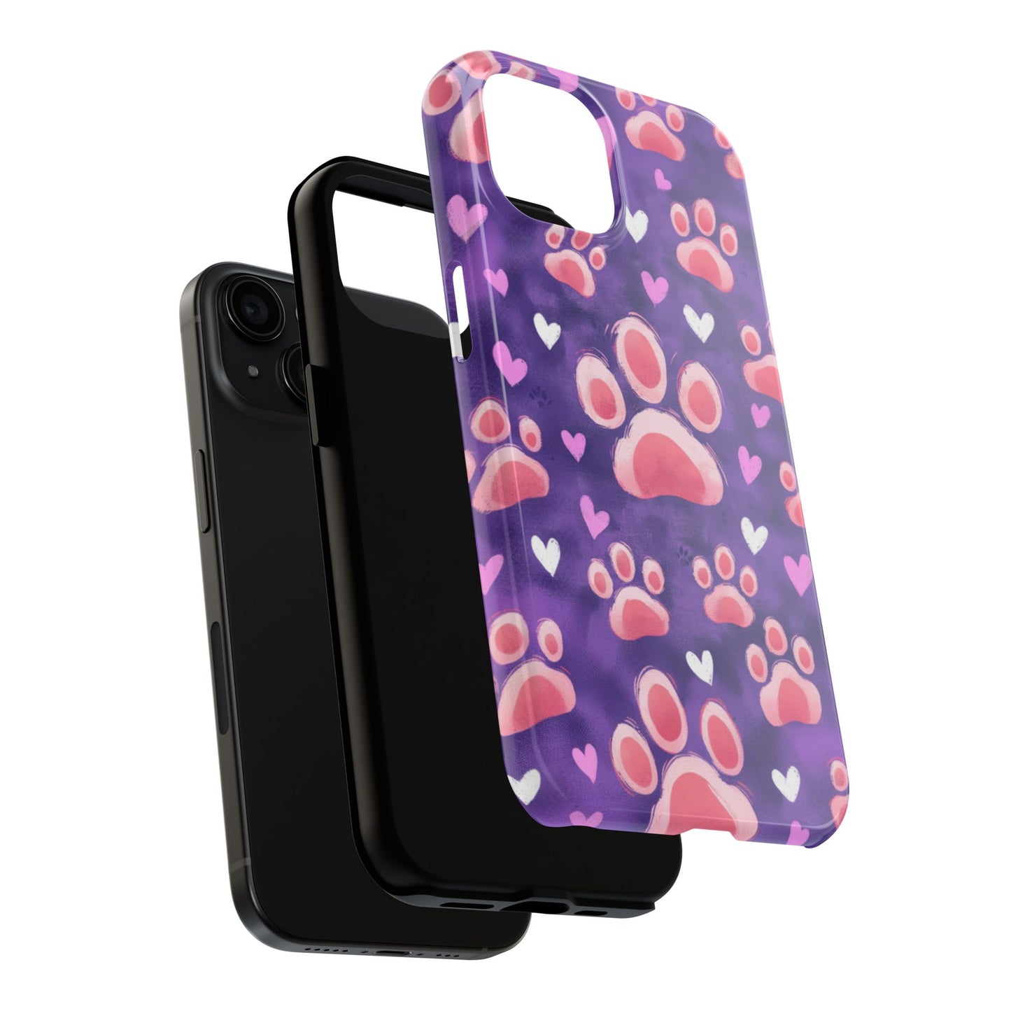 Bold Paw Print iPhone Case - Vibrant Pet-Themed Protective Cover