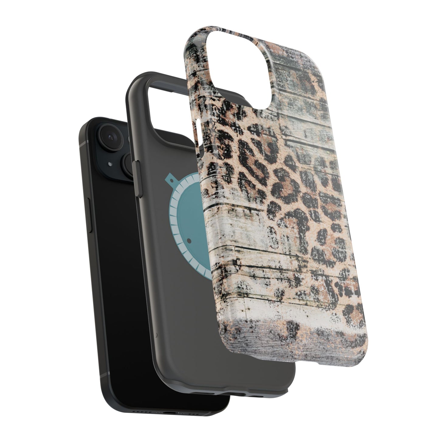 Rustic Leopard Wood Print - MagSafe iPhone Series Case