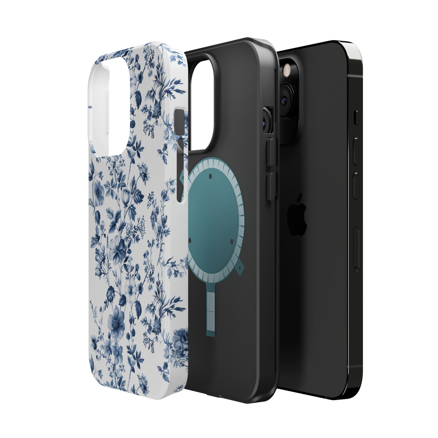 Enchanted Garden Blue Toile iPhone Case